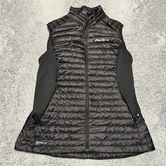 Eddie Bauer Vest Womens Small First Ascent Stormdown 800 Down Puffer Black - Picture 1 of 9